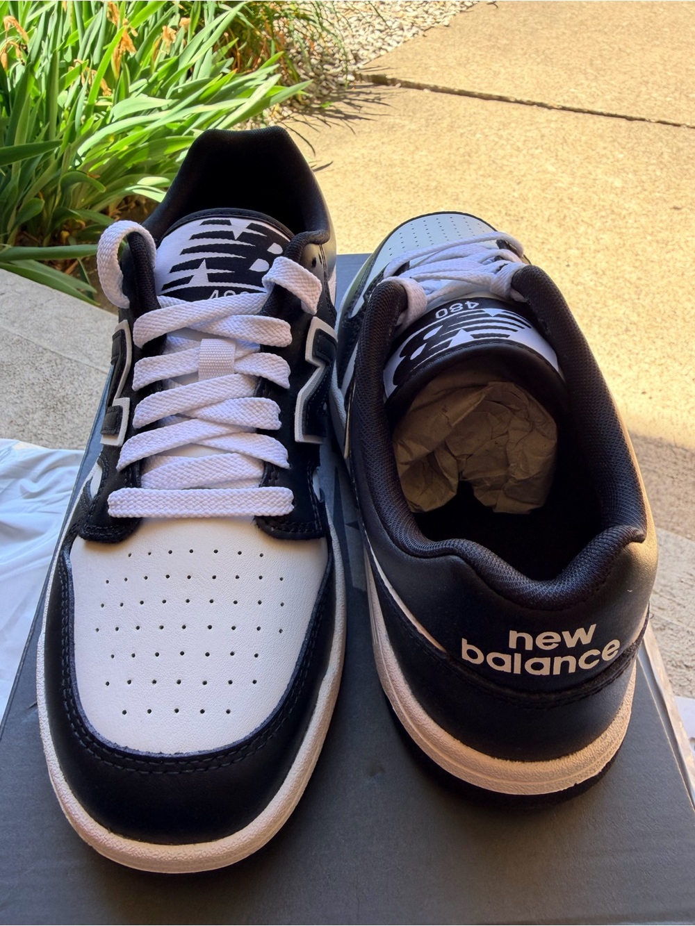 New Balance 480 Court Sneakers Unisex . Youth 6 Women’s 7.5 Brand New - Picture 4 of 6